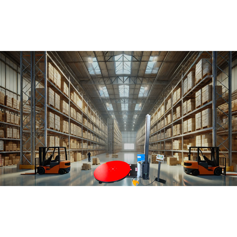 SellEton SL-7100-W60 Turntable Pallet Wrapping Machine with built-in Scale 3500 lb Capacity