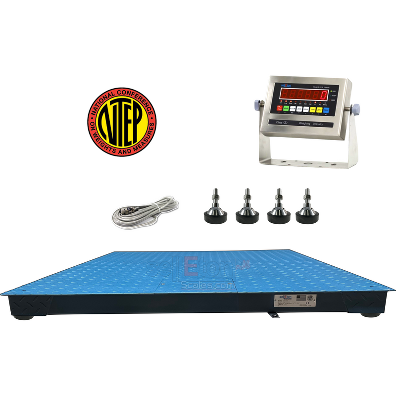 SellEton SL-800-4x4-5 NTEP 4-20 MA Analog out put System with 48" x 48" floor scale 5000 lb x 1 lb