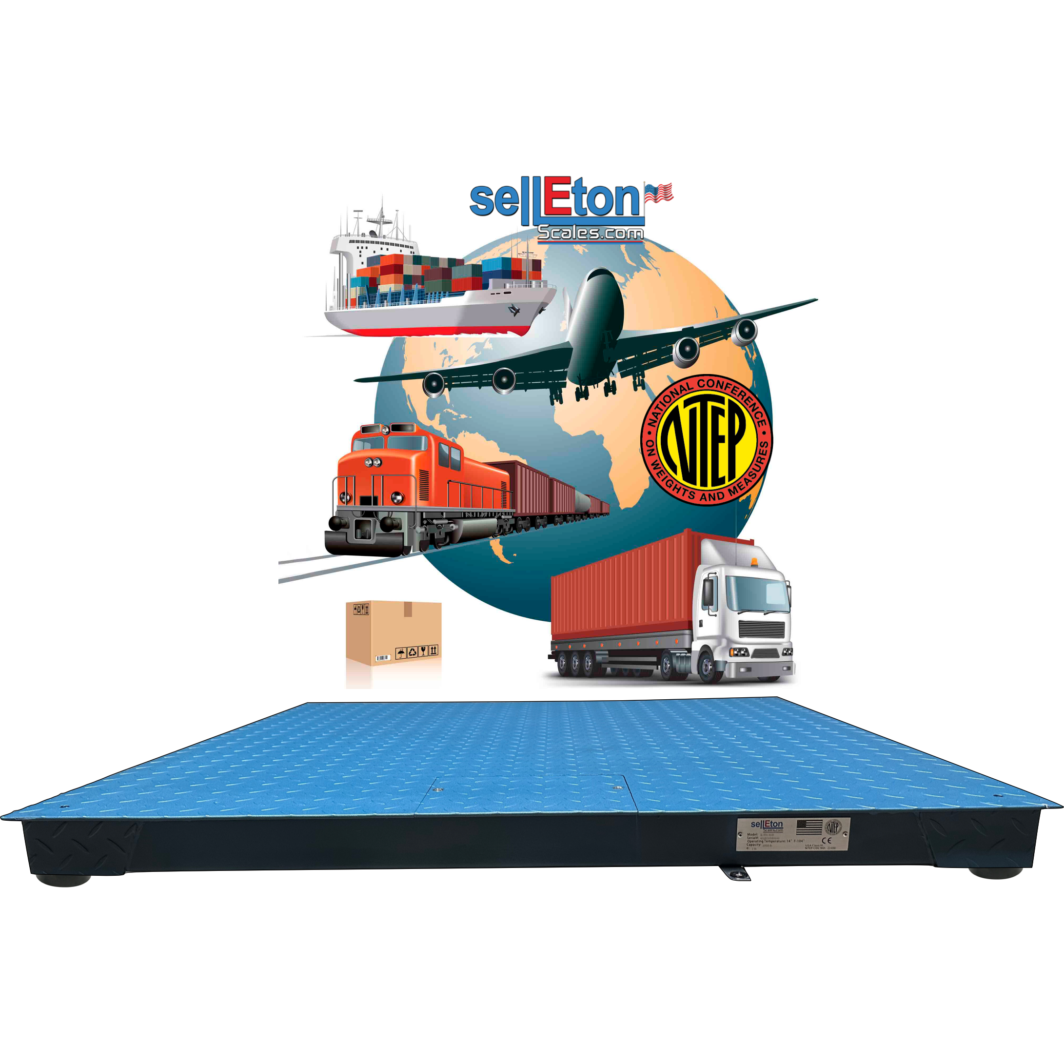 Order Online the NTEP 4' x 4' Floor Scale with Indicator | SellEton ...