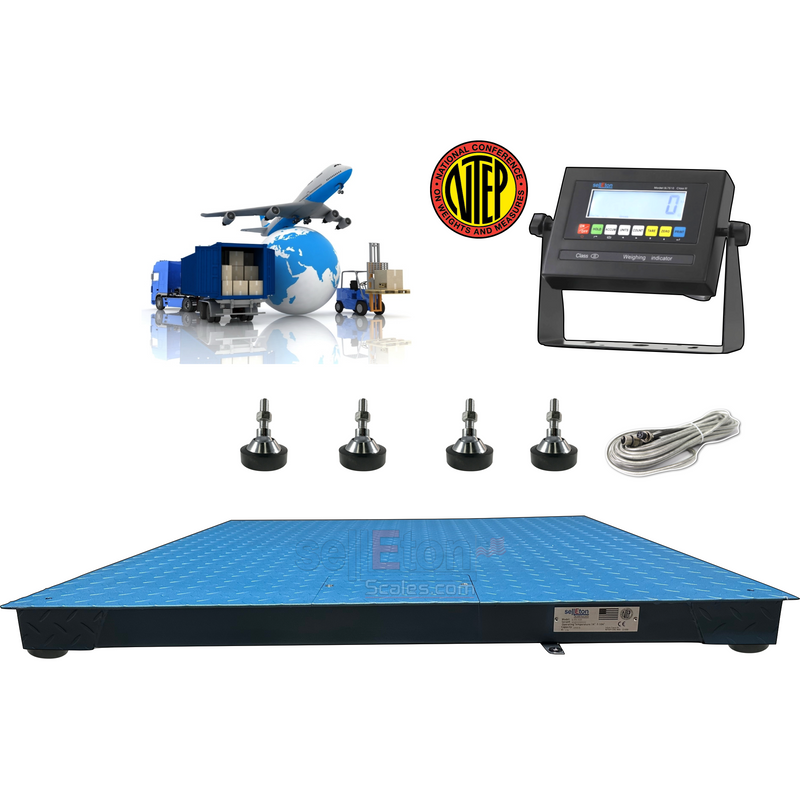 SellEton SL-800-7x7-30 NTEP 7' x 7' / 84" x 84" Industrial Floor scale with 30,000 lbs x 5 lb