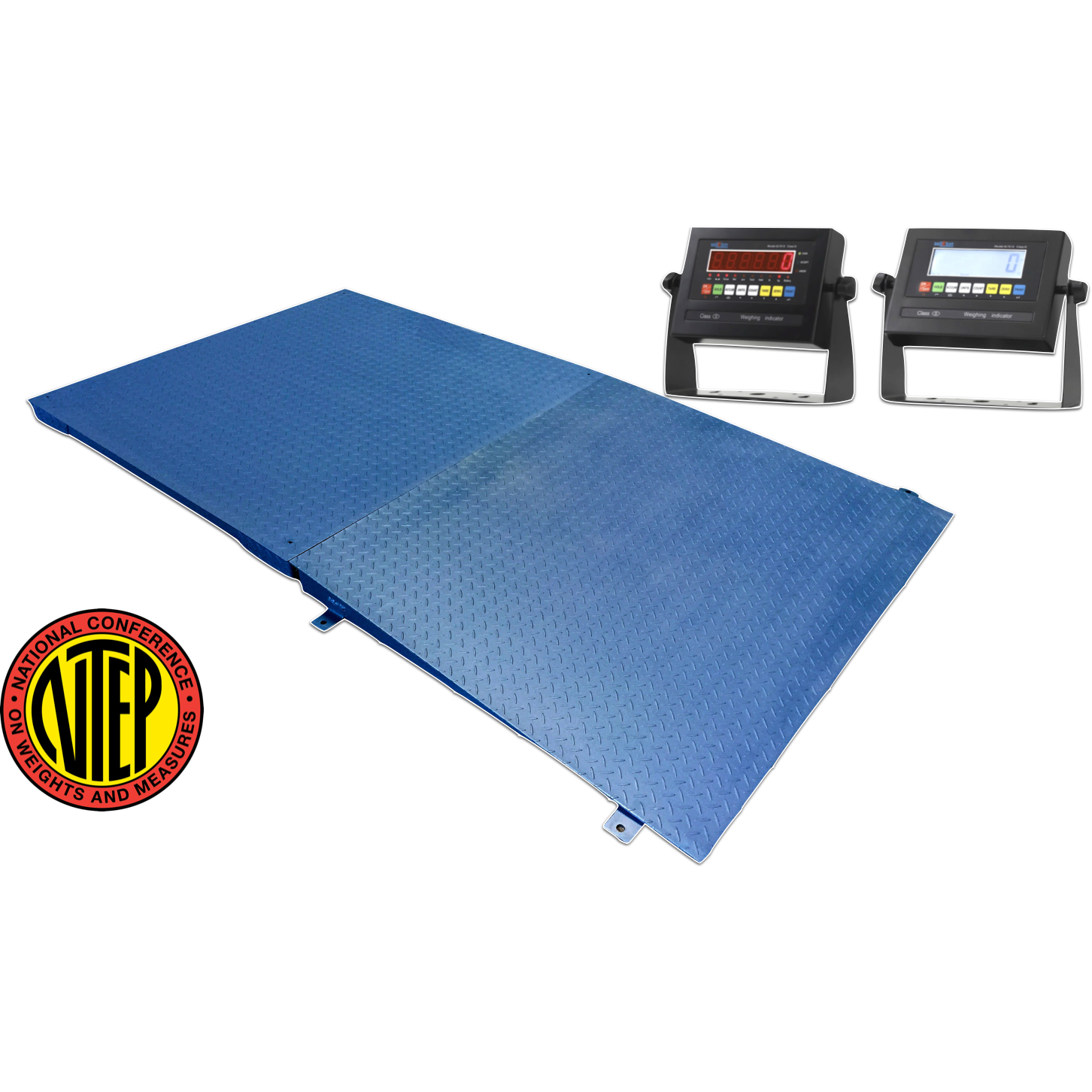 48 inch x 60 inch (4' x 5') Heavy Duty Floor Scale with Ramp & Printer 2500 lbs x .5 lb