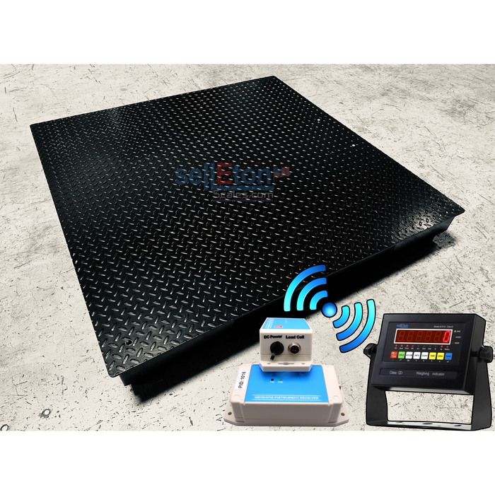 SellEton NTEP Certified SL-800-W (60" x 60") Wireless Industrial Floor scales