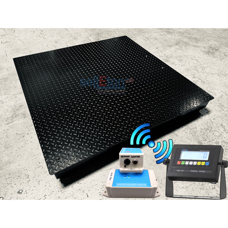 SellEton NTEP Certified SL-800-W (24" x 36") Wireless Industrial Floor scales