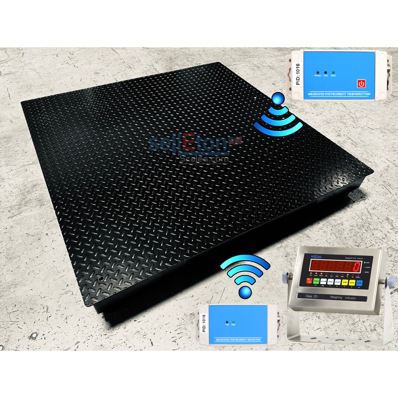SellEton NTEP Certified SL-800-W (40" x 40") Wireless Industrial Floor scales