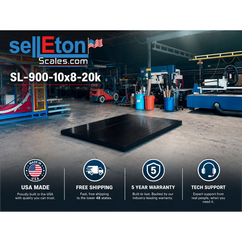 SL-900-10x8-20k Industrial floor scale with 20,000 lb Capacity