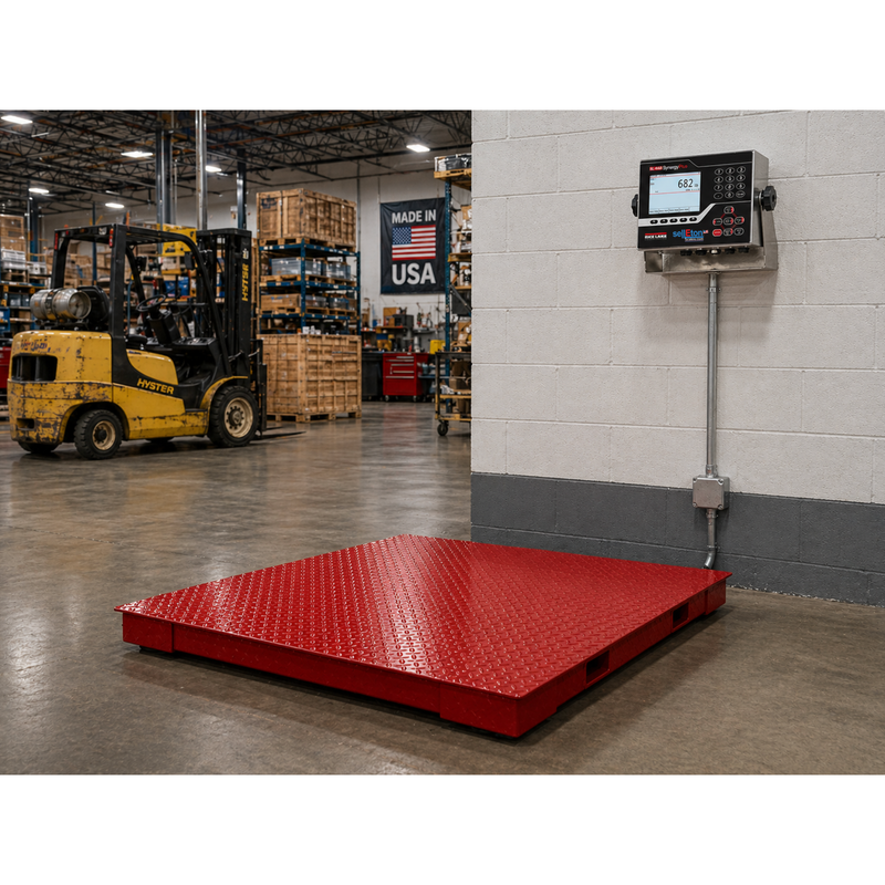 SL-900-SD Series Super Duty Floor Scales – NTEP Certified, Made in USA, 3/8" Deck Plate, Heavy-Duty Industrial Platform