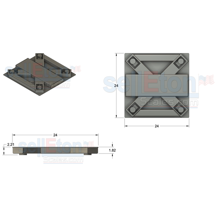 SellEton SL-LPX Series – Ultra Low-Profile Floor Scale