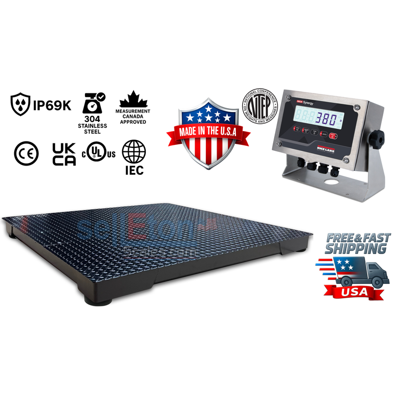 SL-900-RL Series: Build Your Own USA-Made Floor Scale with Rice Lake Indicators