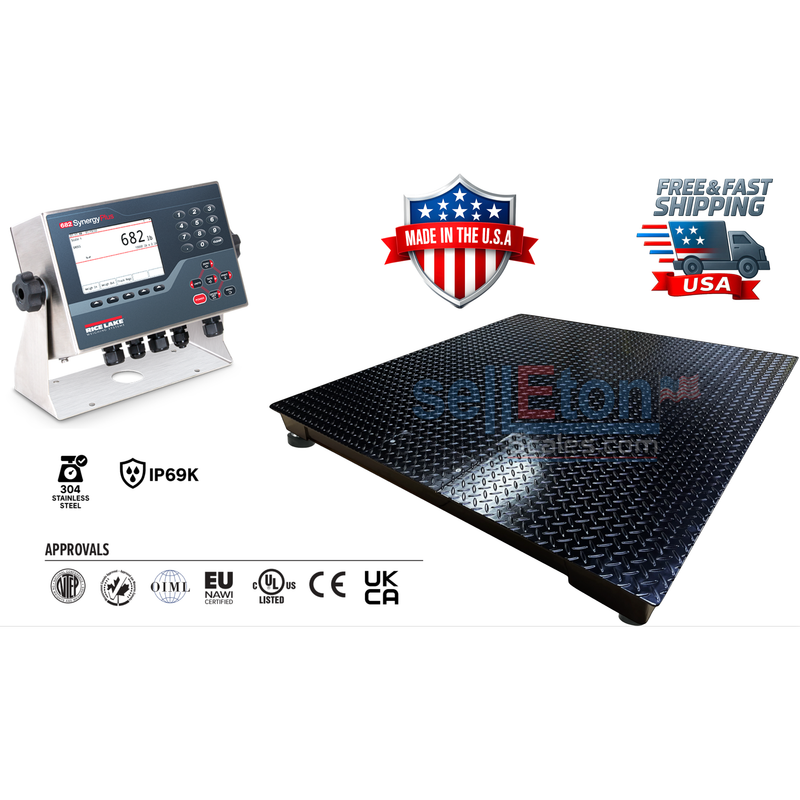 SL-900-RL Series: Build Your Own USA-Made Floor Scale with Rice Lake Indicators