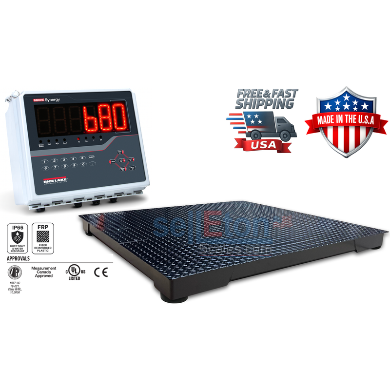 SL-900-RL Series: Build Your Own USA-Made Floor Scale with Rice Lake Indicators