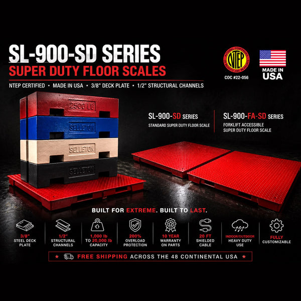 SL-900-SD Series Super Duty Floor Scales