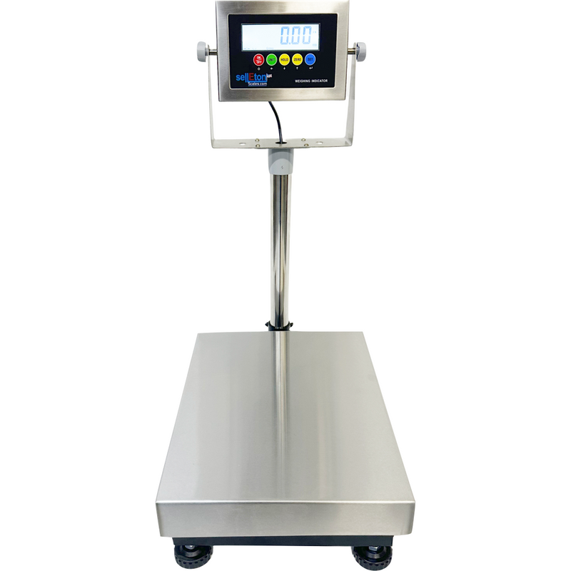 SL-916-16x12 Industrial Bench scale 16” x 12” Stainless steel platform & indicator 400 lb x .02 lb