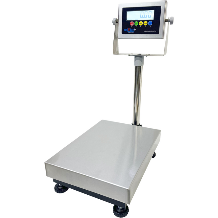SL-916-16x12 Industrial Bench scale 16” x 12” Stainless steel platform & indicator 400 lb x .02 lb