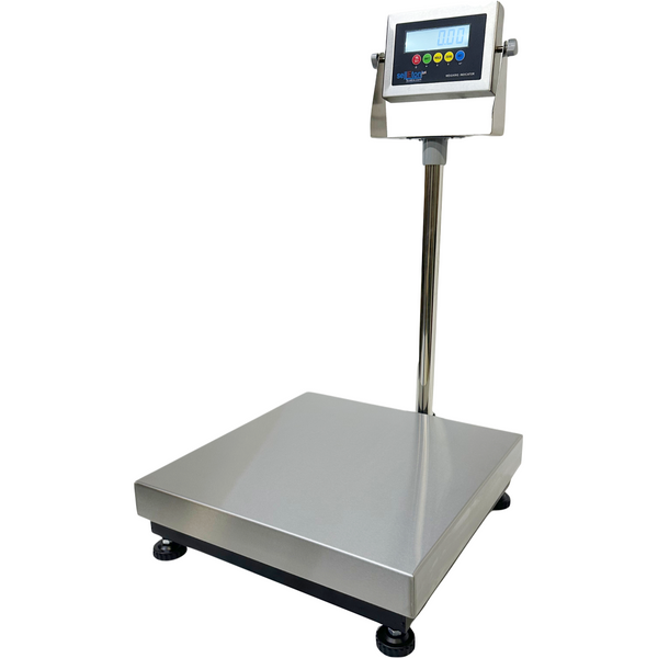 SL-916 Stainless Steel Portable Bench Scale – 18" x 18" – 600 lb x 0.05 lb