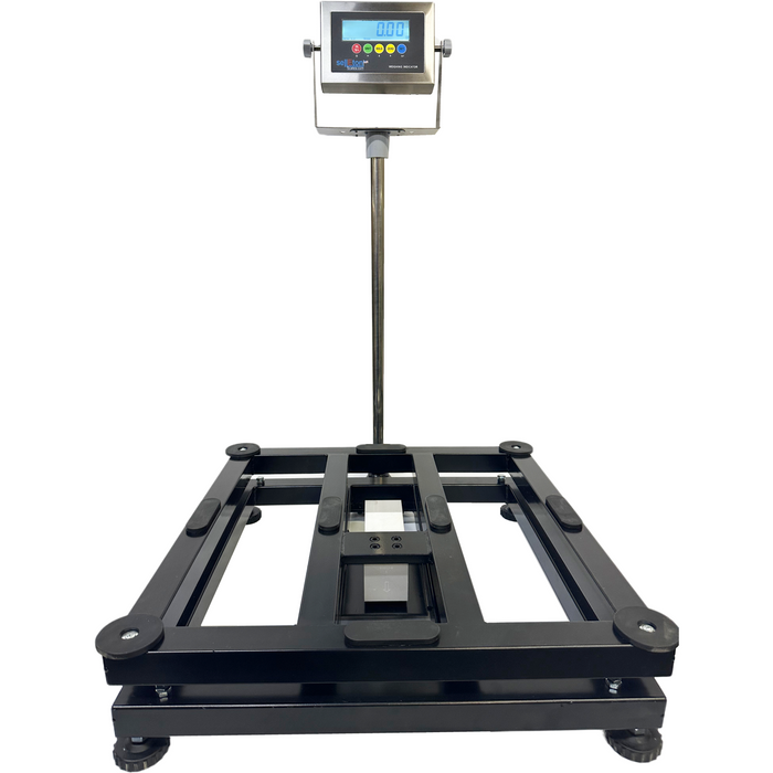SL-916-24x24 Industrial bench scale, easy to clean Stainless steel indicator & platter 1000 lb Capacity