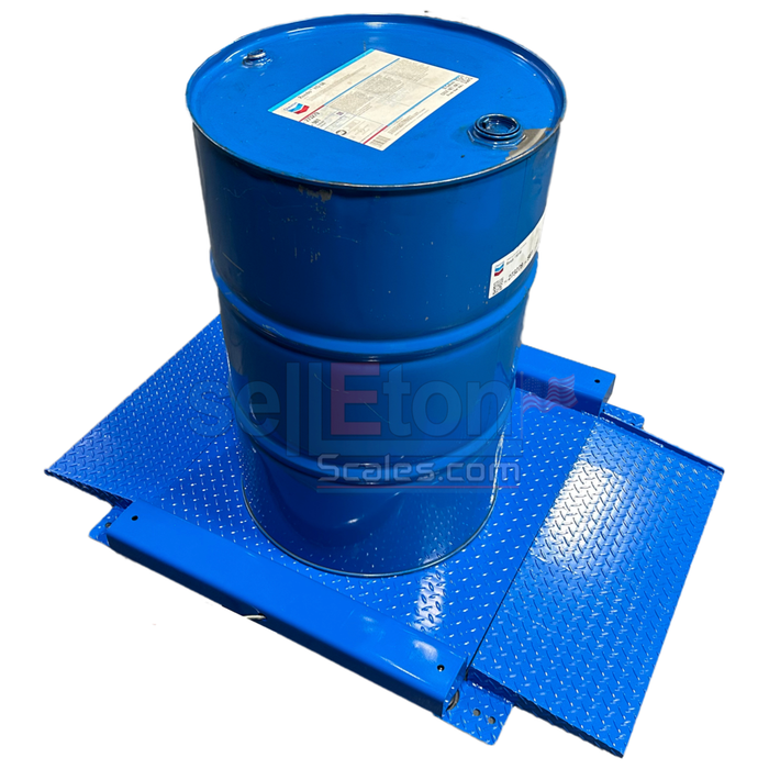 SellEton SL-917-R NTEP Low Profile Drum Scale with 2.5' x 2.5' (30' x 30') | 3' x 3' (36' x 36')| 4' x 4' (48' x 48') Platforms for Barrel Weighing