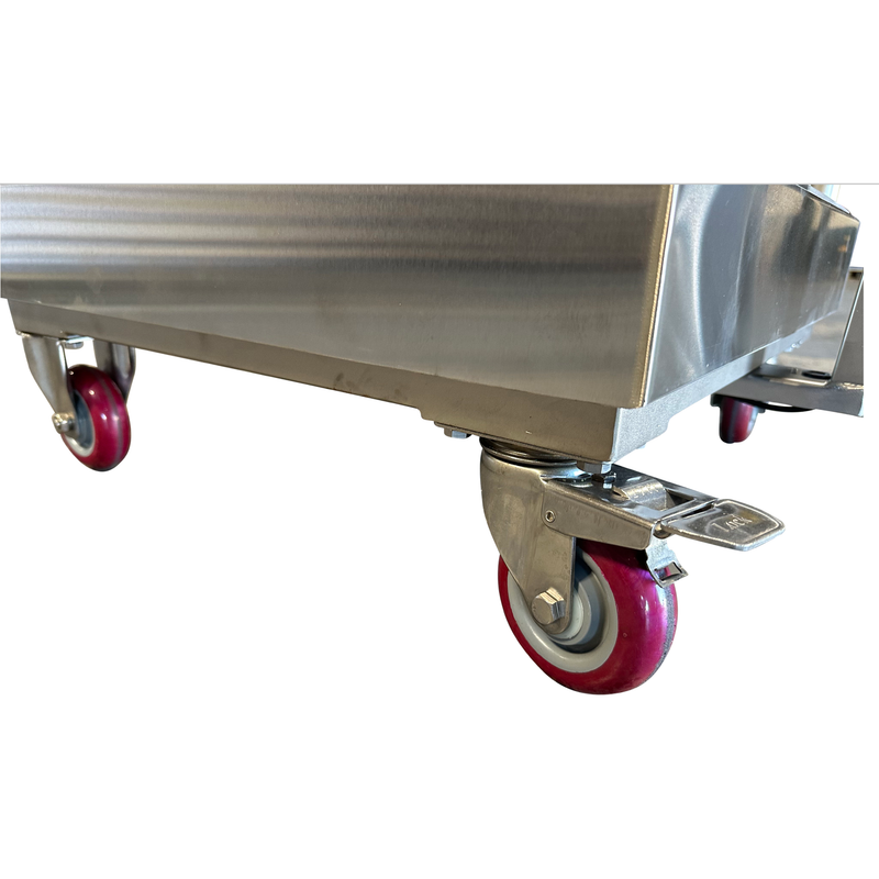 SL-915-SSBW NTEP Stainless Steel Wash-down Bench Scale with Wheels and Backrail + Software!