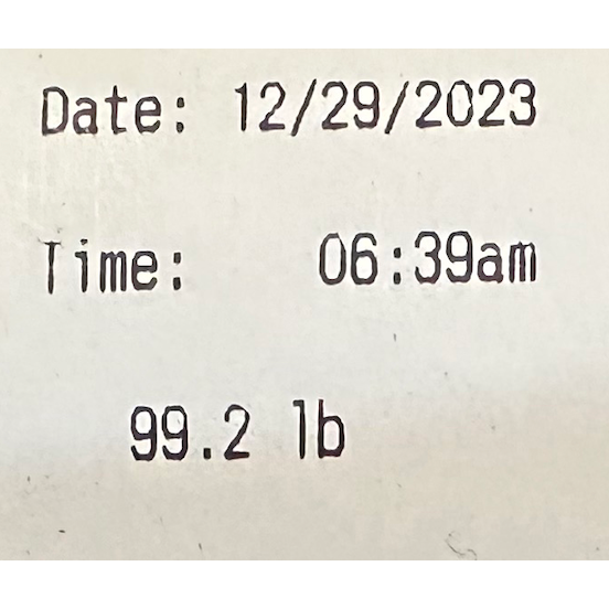 SL-915-SSBW NTEP Stainless Steel Wash-down Bench Scale with Wheels and Backrail + Software!