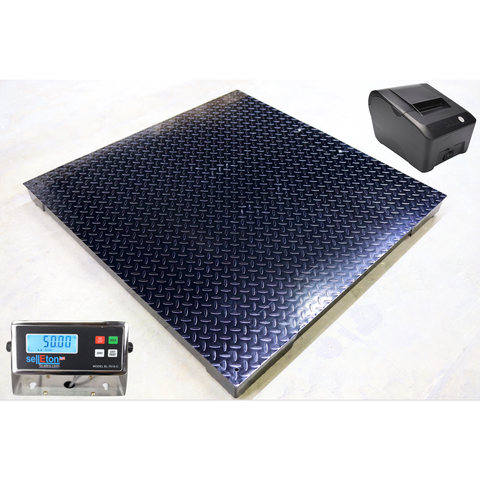 SL-4x4-NN-TP Pallet Floor Scale with Printer – 48" x 48" (4' x 4')