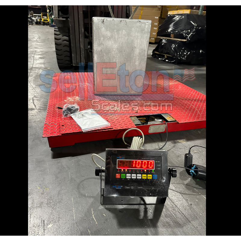 Refurbished Certified (NTEP) Industrial Platform 48” x 48” Floor scale for warehouse, pallet weighing & more!