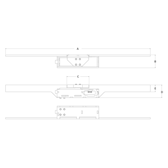 MS202 Permanent Monorail Scale