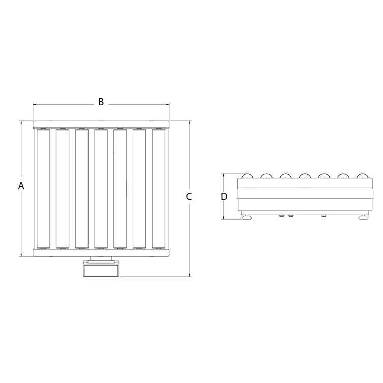 BenchPro™ BP-SR Roller Top Shipping Digital Scale