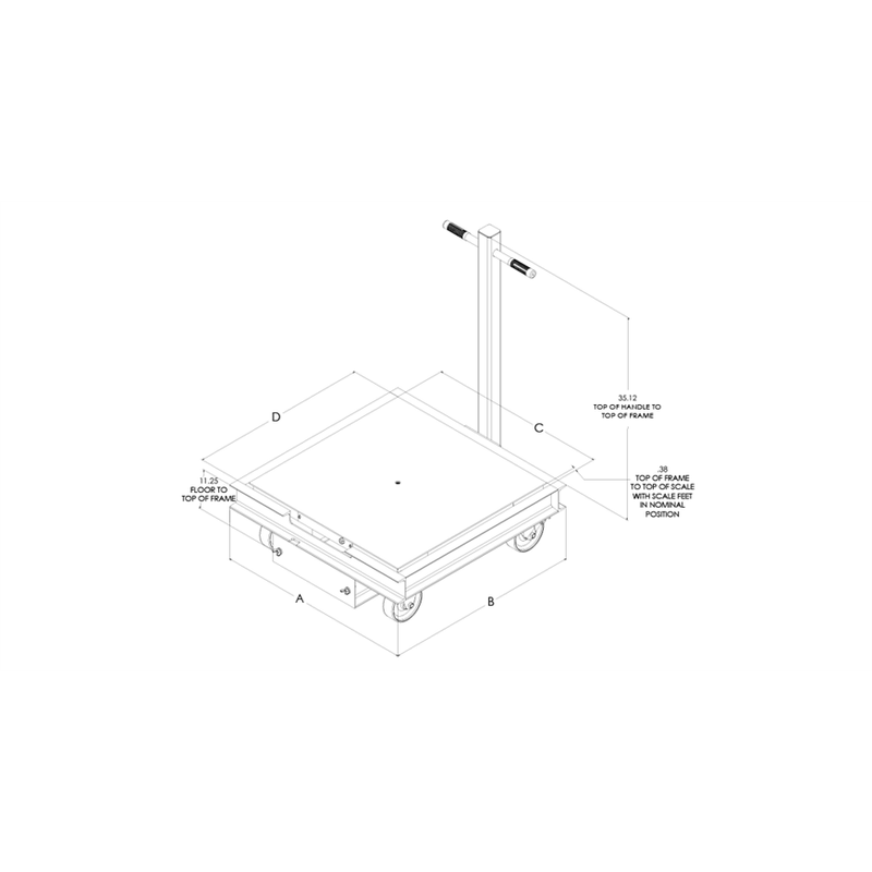 RoughDeck® HP Caster SENDit Portability Frames, Non-NTEP