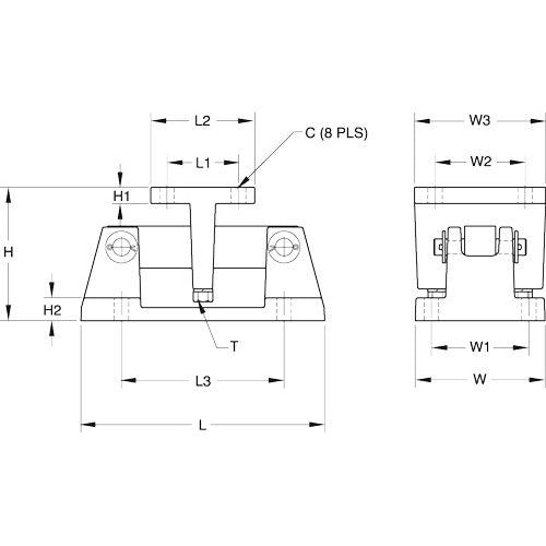 RL1600 Series Cast Iron Weigh Module with RL75016 Load Cell