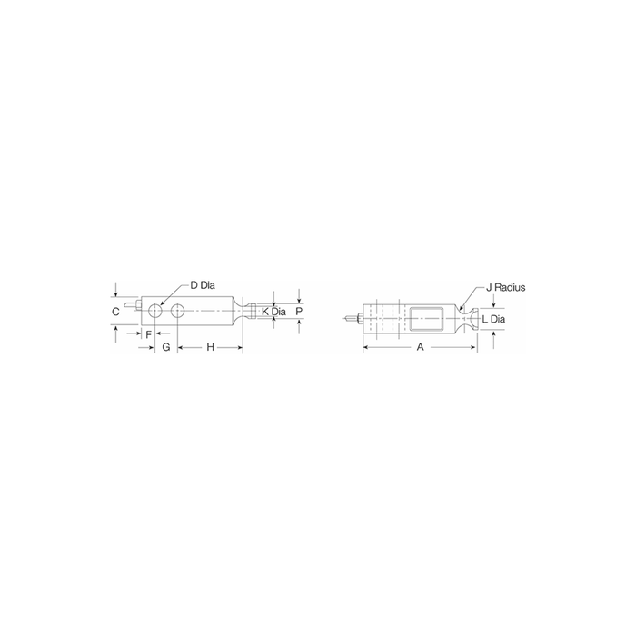 VPG® Revere 5723 Alloy Steel, Single-Ended Beam Load Cell