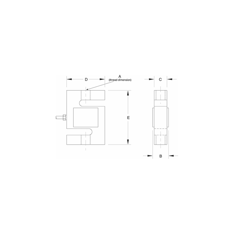 VPG® Sensortronics® 60001 Alloy Steel, S-Beam Load Cell