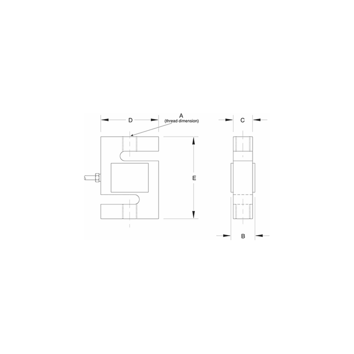 VPG® Sensortronics® 60001 Alloy Steel, S-Beam Load Cell