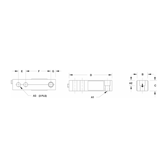 VPG® Sensortronics® 65023S Stainless Steel, Single-Ended Beam Load Cell