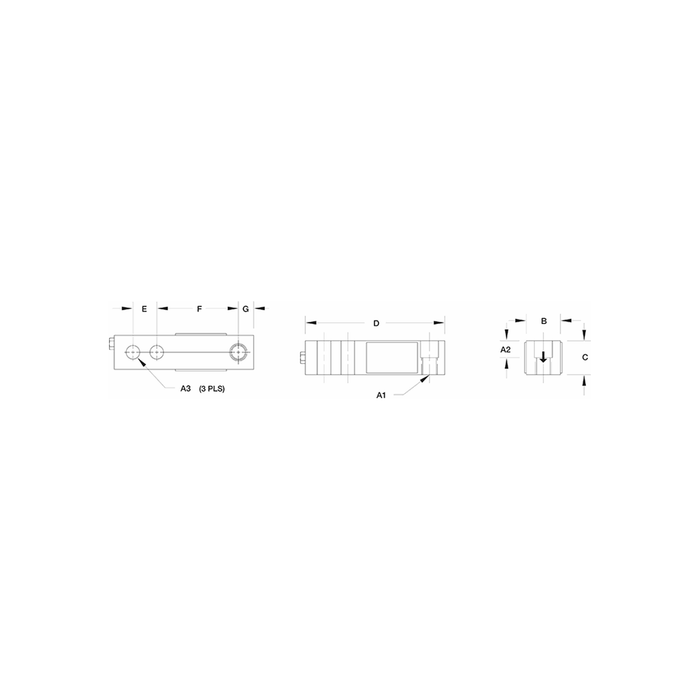 VPG® Sensortronics® 65023SS, Stainless Steel Single-Ended Beam Load Cell