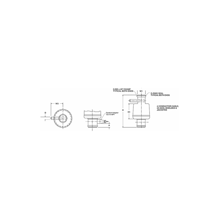 VPG® Sensortronics® 65114 Rocker Column Stainless Steel Load Cell