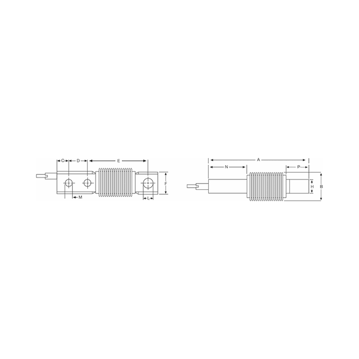 VPG Revere 9102 Stainless Steel, Single-Ended Beam Load Cell