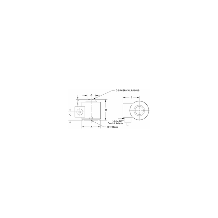 VPG Revere CSP Stainless Steel, Compression Canister Load Cell