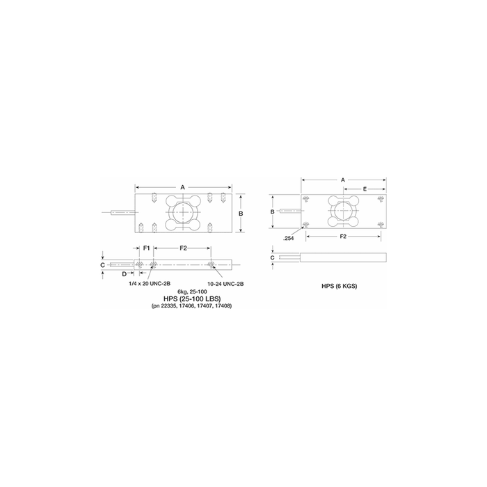 VPG Revere HPS Stainless Steel, Single Point Load Cell