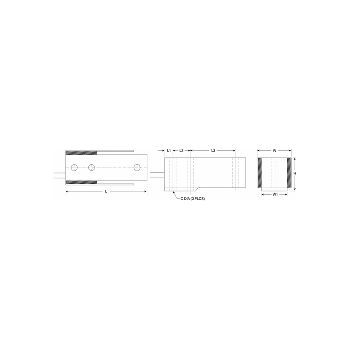 VPG® Celtron® MBB Alloy Steel, Single-Ended Beam Load Cell