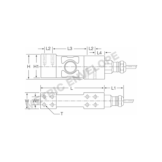 Flintec PC6 Stainless Steel, Single Point Load Cell