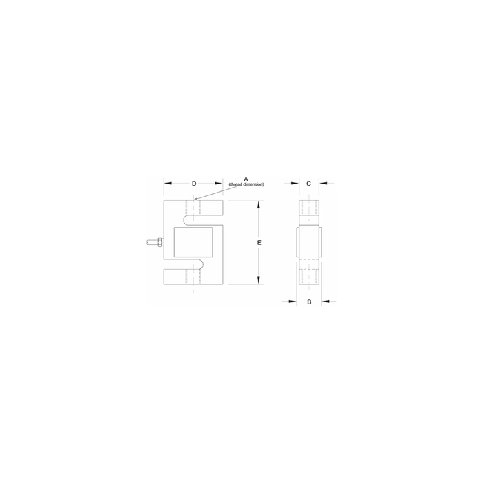 Rice Lake RL20000ST Stainless Steel S-Beam Load Cell