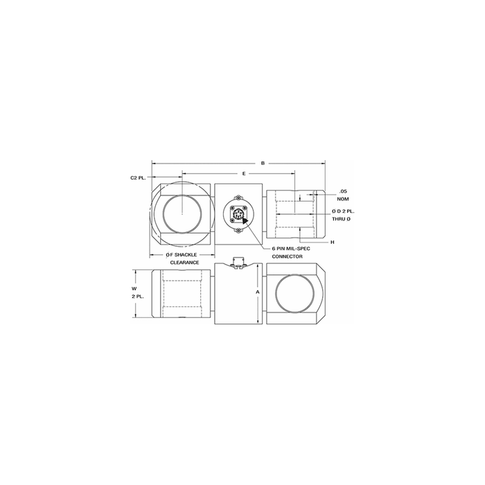 Rice Lake RL2010 Stainless Steel, Tension Link Load Cell