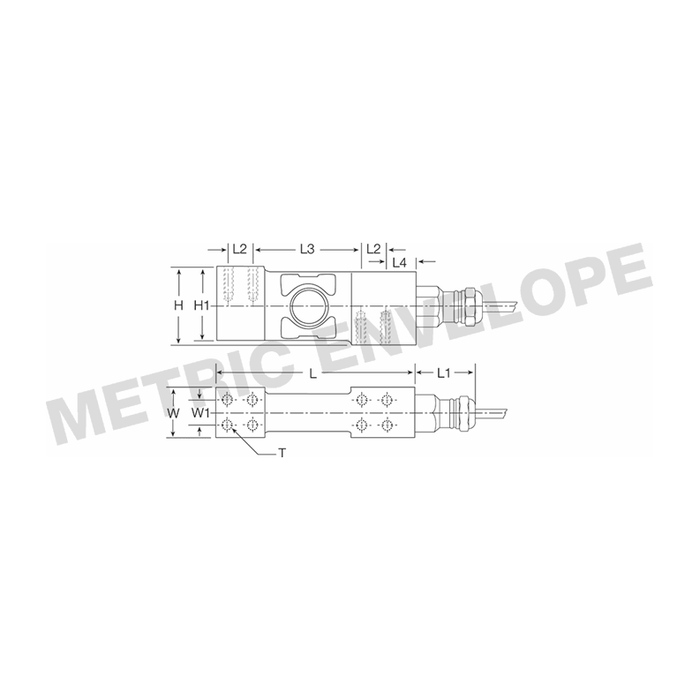 Rice Lake RLPC6 Stainless Steel, Single-Point Load Cell