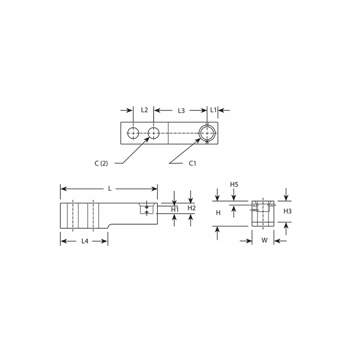 Flintec® SB5 Stainless Steel, Single-Ended Beam Load Cell