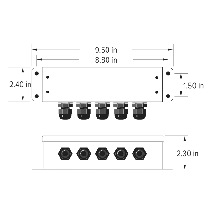 EL504 Signal Trim Junction Box | Rice Lake