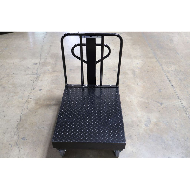 SL-915-BWD  NTEP / Legal for trade Diamond Plate Bench Scale with Wheels and Backrail + Software