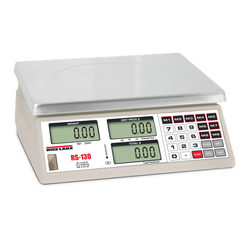 Rice Lake RS-130/RS-160 Battery-operated Price Computing Scales