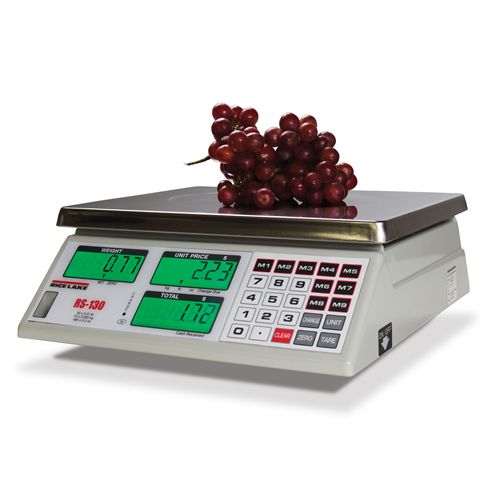 Rice Lake RS-130/RS-160 Battery-operated Price Computing Scales