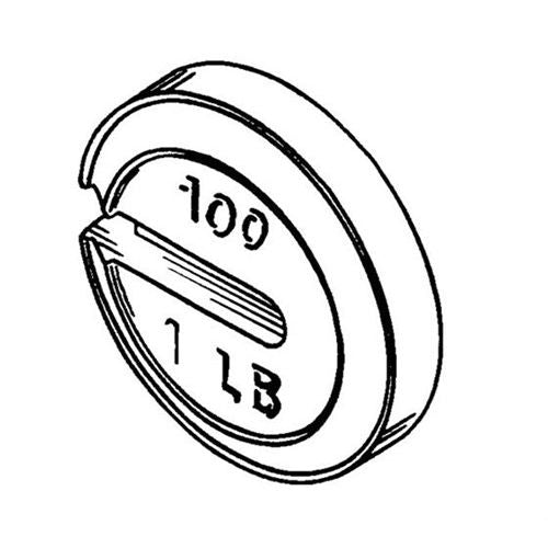 Howe Repair Parts for Counterpoise Weights and Hangers for Howe 57, 54 XL and Triner