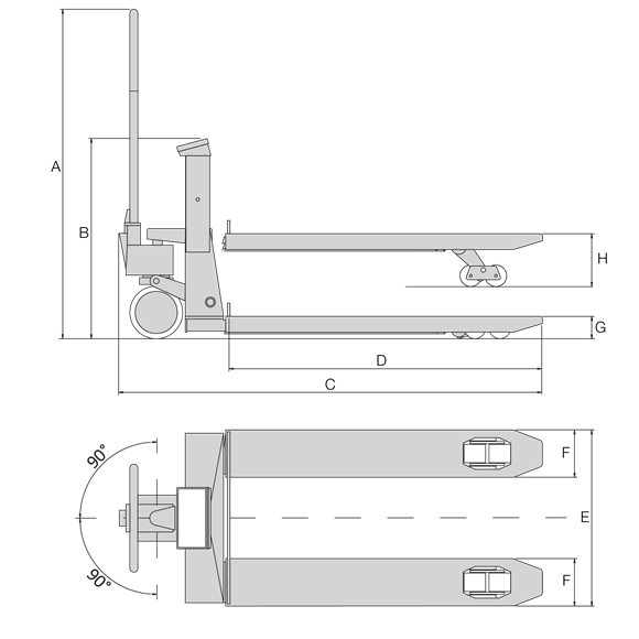 RL-HPJ Hand Pallet Jack Scale