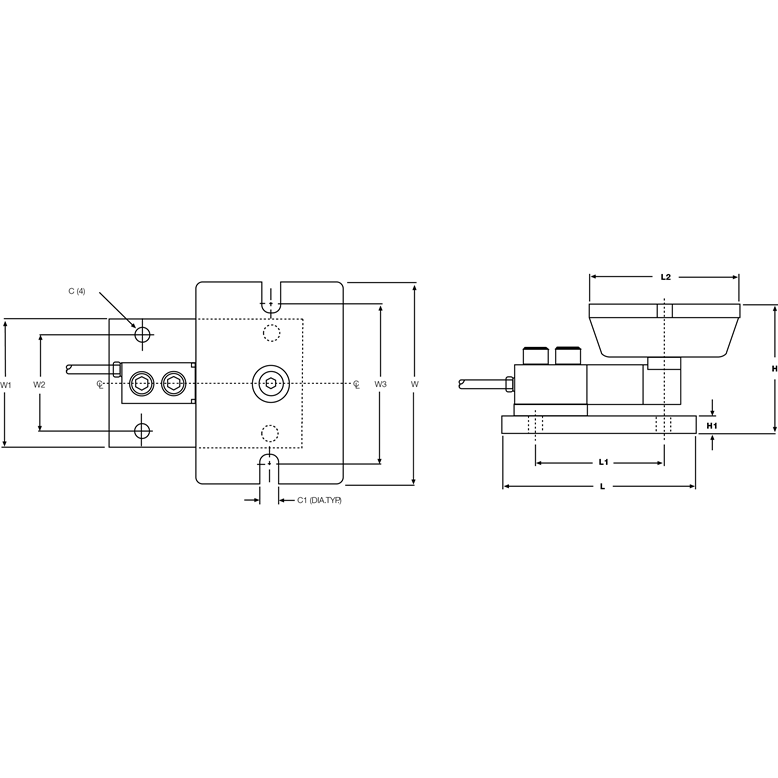 65059 Mini Tank Weighing Module, VPG® Sensortronics®